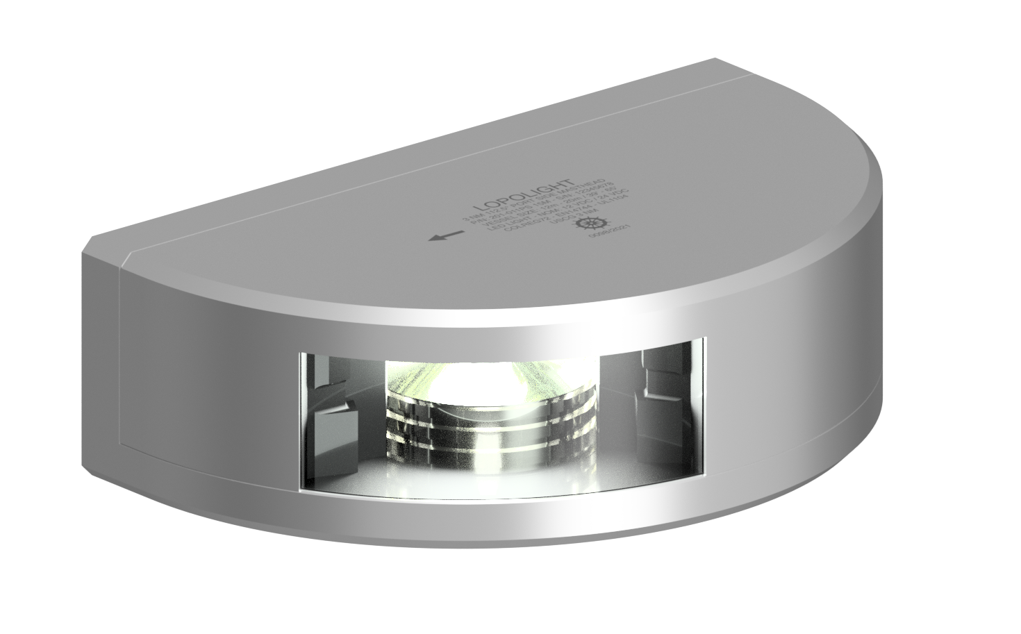 5nm 112,5° White, Masthead PORT Side Only, silver 5nm 112,5° White, Masthead PORT Side Only, silver